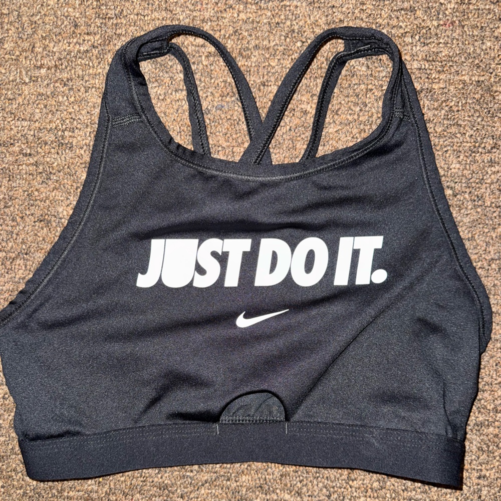 Nike Black 'Just Do It' Athletic Shorts
